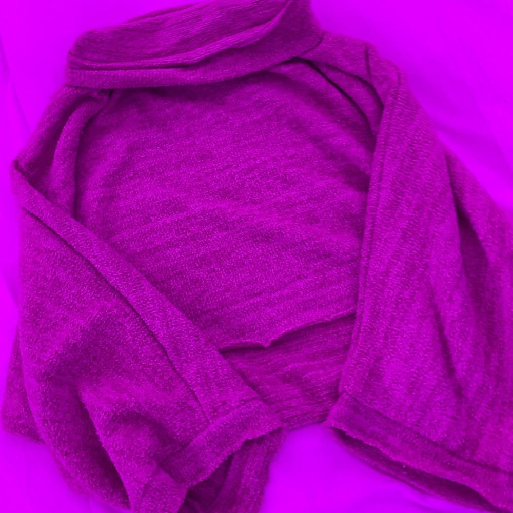 Creme colored knit turtle neck